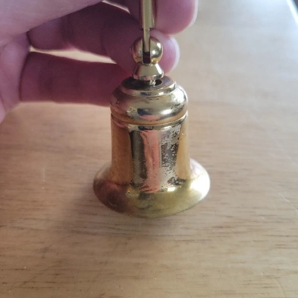 Brass Bell Candle Snuffer 7. 5" Handle With a 1.5" Bell Swivel Handle. - Picture 5 of 6
